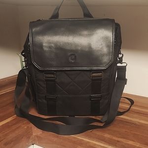 Lux, modern Paperclip diaper backpack with stroller straps